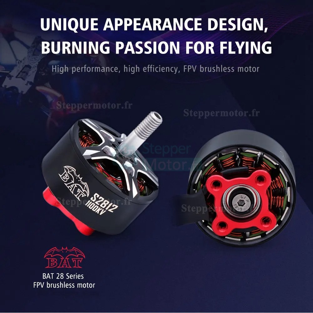 Moteur brushless drone Surpass Hobby S2806.5 1300KV /1700KV (hélice compatible HQ7x3.5 /HQ6x4 x3 Prop)